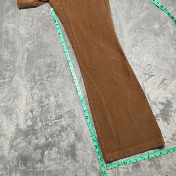Faherty Pants Womens 27 Brown Stretch Cord Patch Pocket Corduroy Classic - Picture 8 of 9